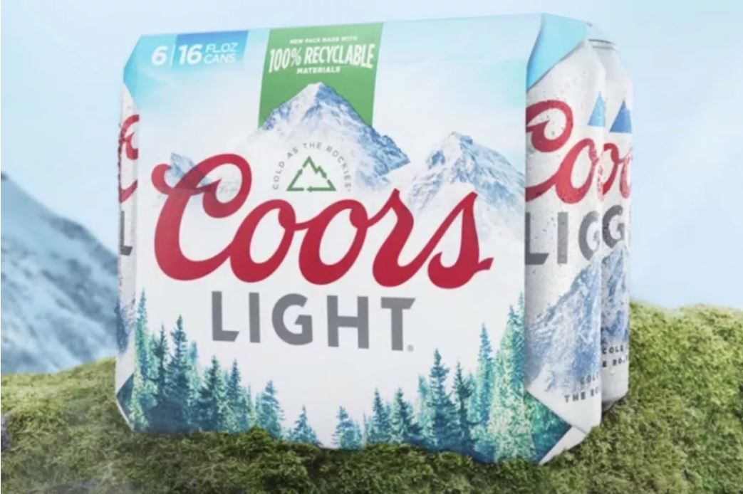 Plastic is being phased out of Coors Light. Every Year, 200 Tons of Garbage Will Be Removed by ditching 6-Pack Rings.