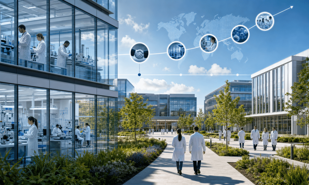 Hero visual representing A History of AstraZeneca: From Merger Pressure to Global Pharma Power