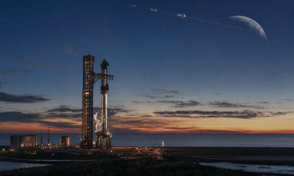Hero visual representing Rocket Report: Starship, Artemis III, and the race to put data centers in orbit