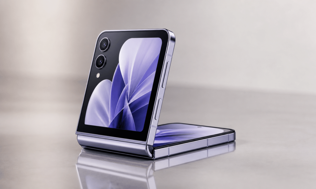Hero visual representing Samsung Galaxy Z Flip 8 Design: What the Early Leaks Suggest