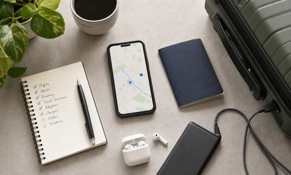 Hero visual representing A Practical Travel System: 8 Tools That Make Trips Easier, focused on travel tools