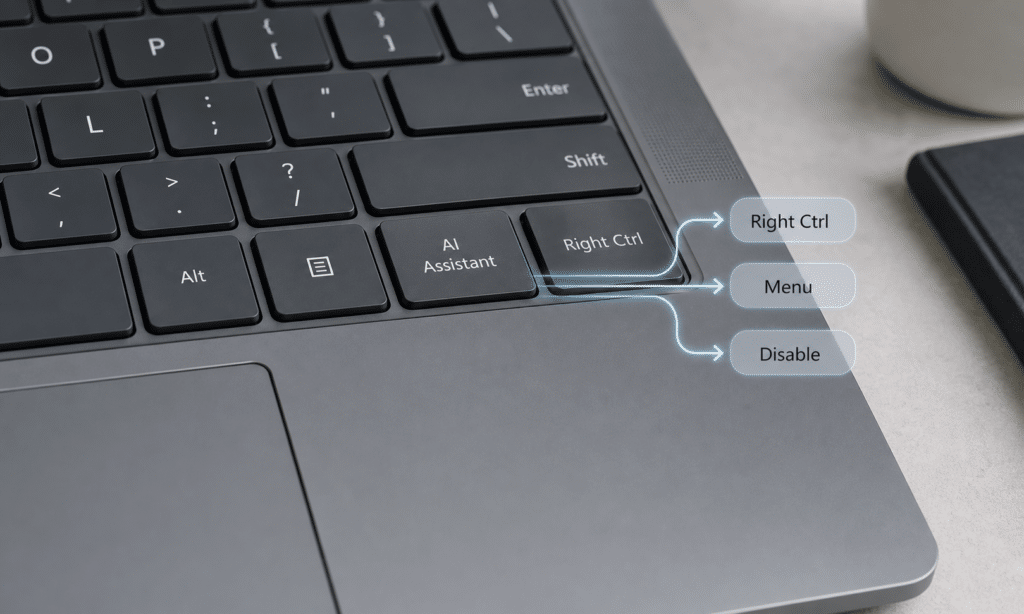 Hero visual representing Windows 11 Laptops Are Getting a Better Copilot Key Choice, focused on Windows 11 Copilot key remap