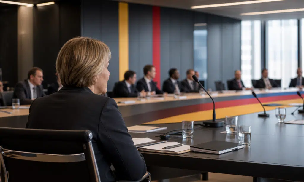 Hero visual representing Angela Merkel: Practical Leadership Lessons From a Steady Political Career, focused on Angela Merkel leadership lessons