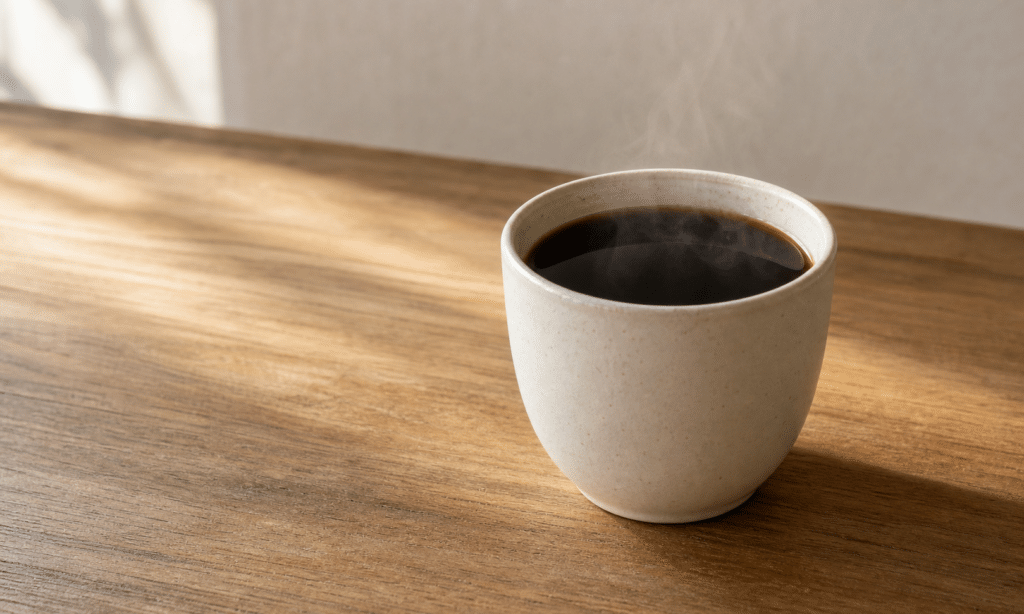 Hero visual representing What Black Coffee Might Say About a Preference for Things Plain and Direct, focused on black coffee personality