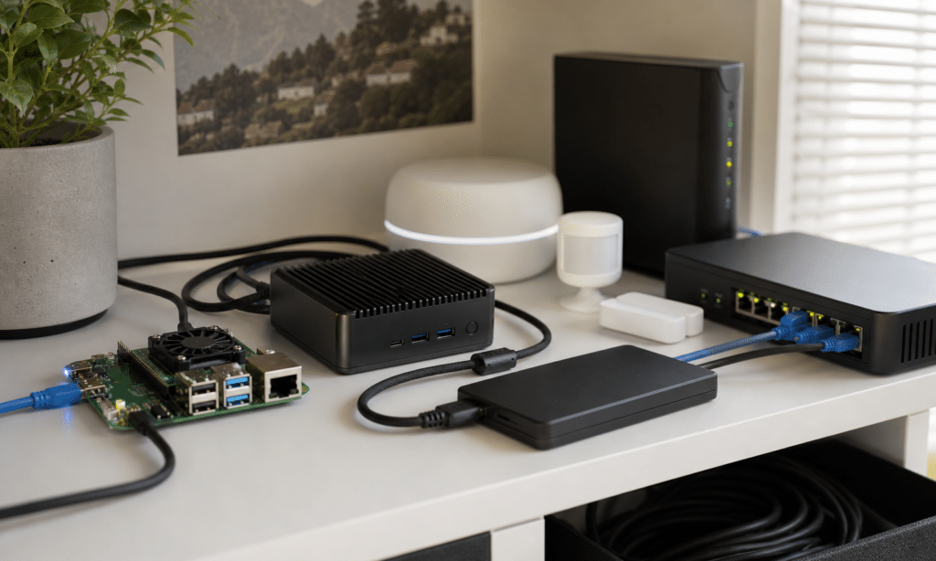 Hero visual representing Home Assistant OS 18 Is a Reminder to Build Your Smart Home Server for Headroom
