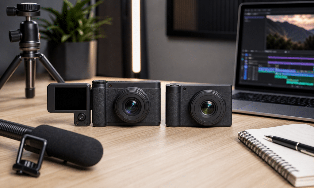 Hero visual representing Insta360 Luna Ultra vs Luna Pro: What Vloggers Should Watch