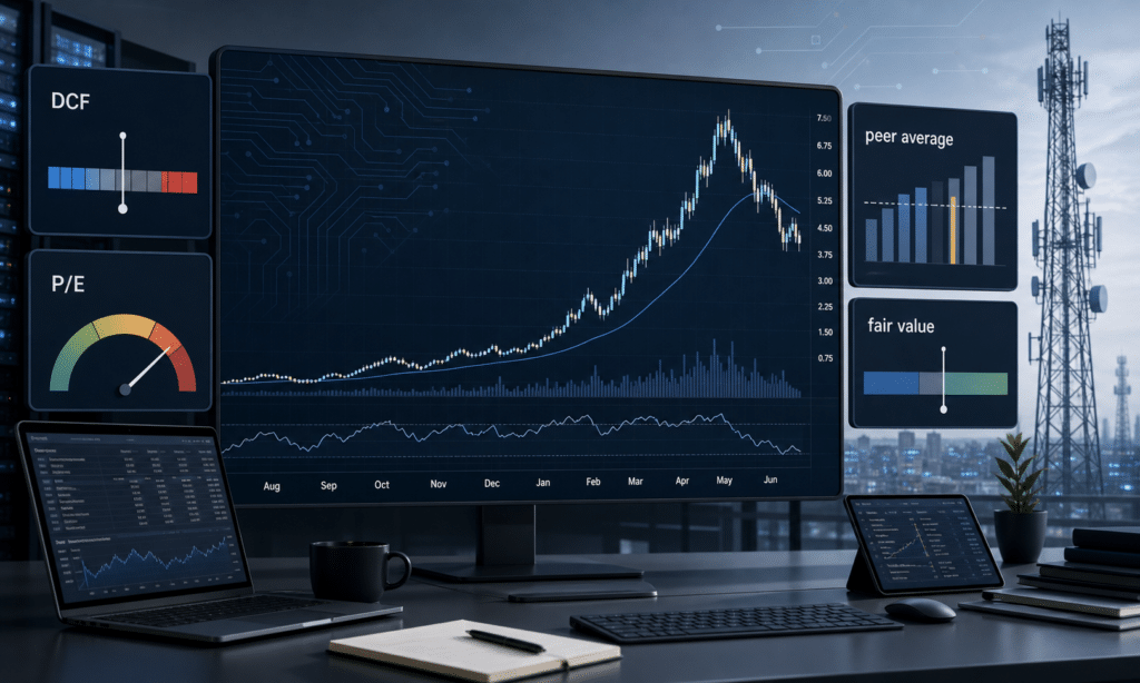 Hero visual representing Nokia Stock Has Run Hard. The Valuation Case Is Less Clean, focused on Nokia stock valuation
