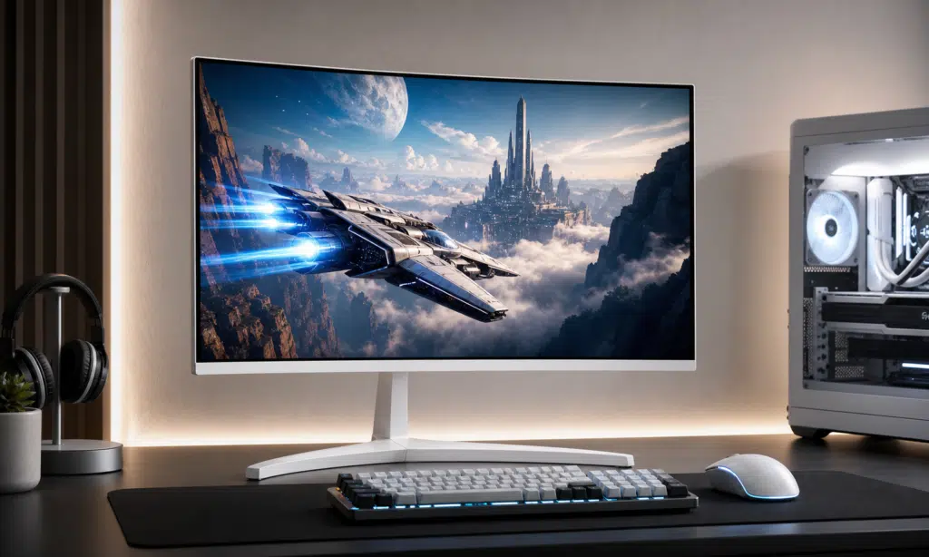 Hero visual representing Philips Evnia 360Hz QD-OLED Monitor Deal: What to Check Before Buying