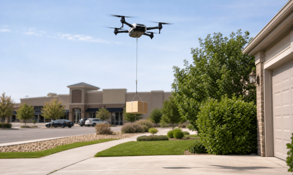 Hero visual representing What Walmart and Wing’s Drone Delivery Expansion Means for Shoppers, focused on Walmart Wing drone delivery