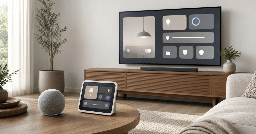 Hero visual representing Apple’s Rumored Smart Home Trio Could Reward Patient Buyers, focused on Apple smart home products