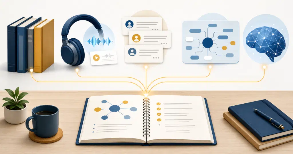Hero visual representing A Practical System for Building a Knowledge Advantage