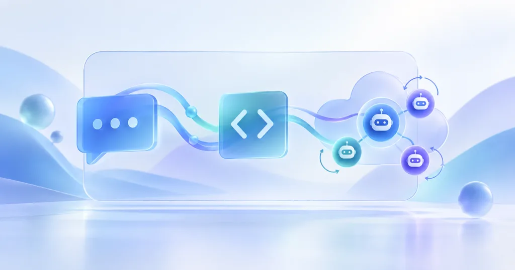Hero visual representing Microsoft Copilot app brings chat, coding and agents together