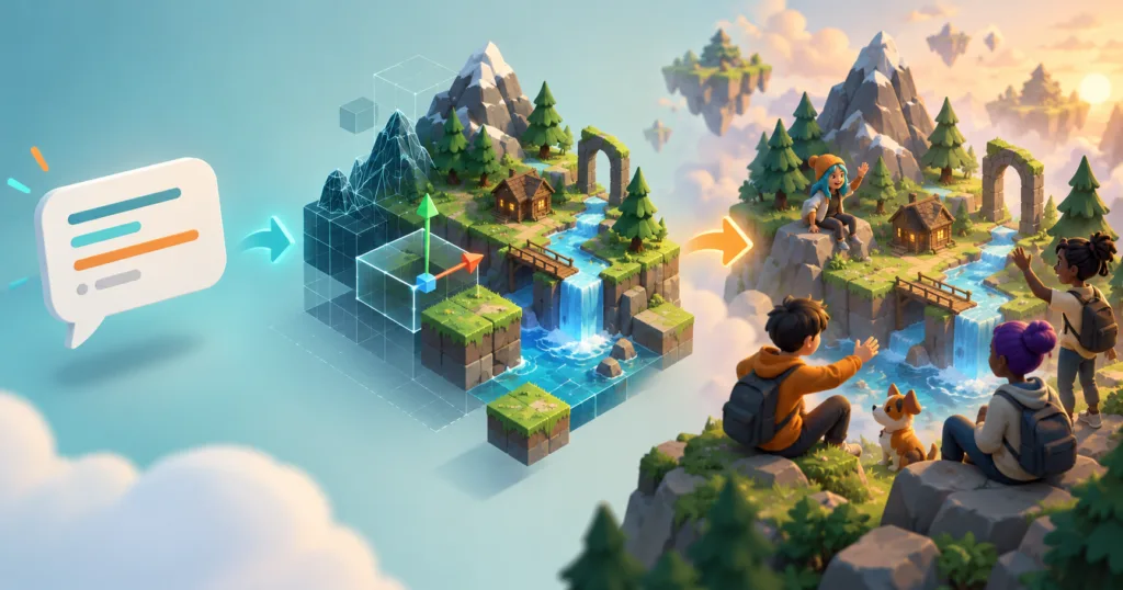 Hero visual representing Google Playground and Unity Spark face the Roblox test