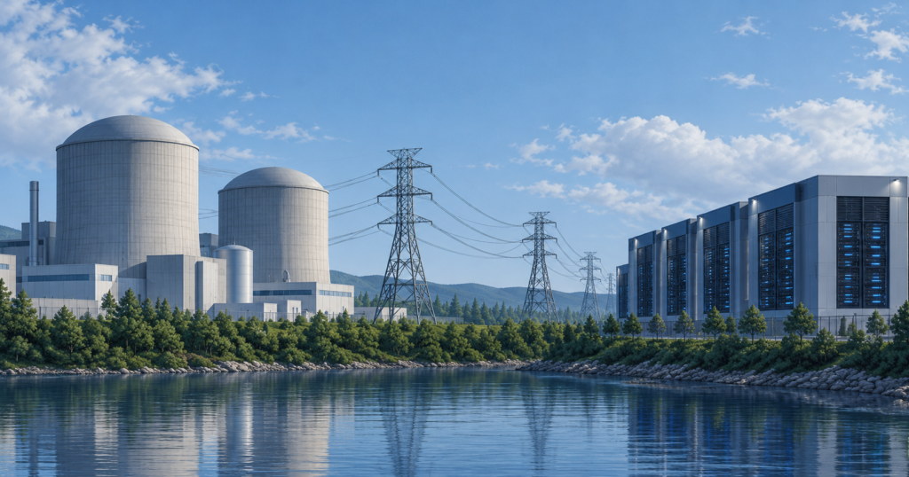Hero visual representing Nuclear stocks fall as higher yields raise financing concerns