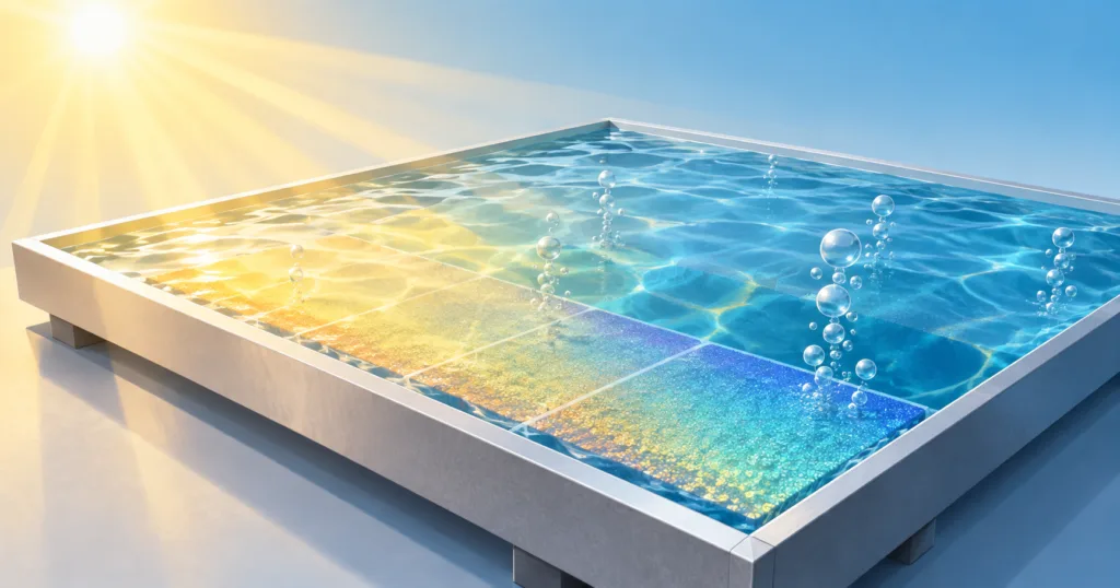 Illustration for Photreon presents one-square-meter prototype for direct solar hydrogen production